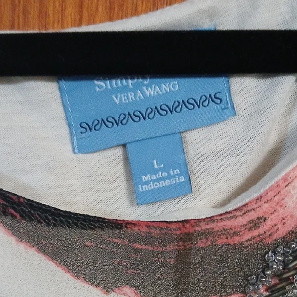 Simply Vera Vera Wang Multicolor Abstract Tank Top - Picture 3 of 6